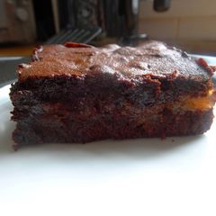 A picture of Apple Crumble Chocolate Brownies.