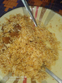Shinkafa da miya ainihin hoton girkin