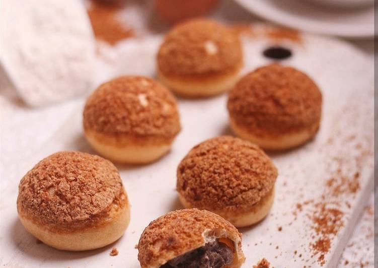 Resep Choux Au Craquelin with Cream Cheese Filling yang Lezat