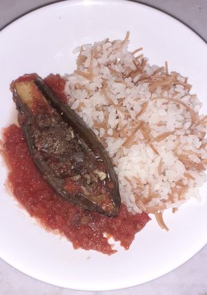 صورة لوصفة شيخ المحشي (بالباذنجان)