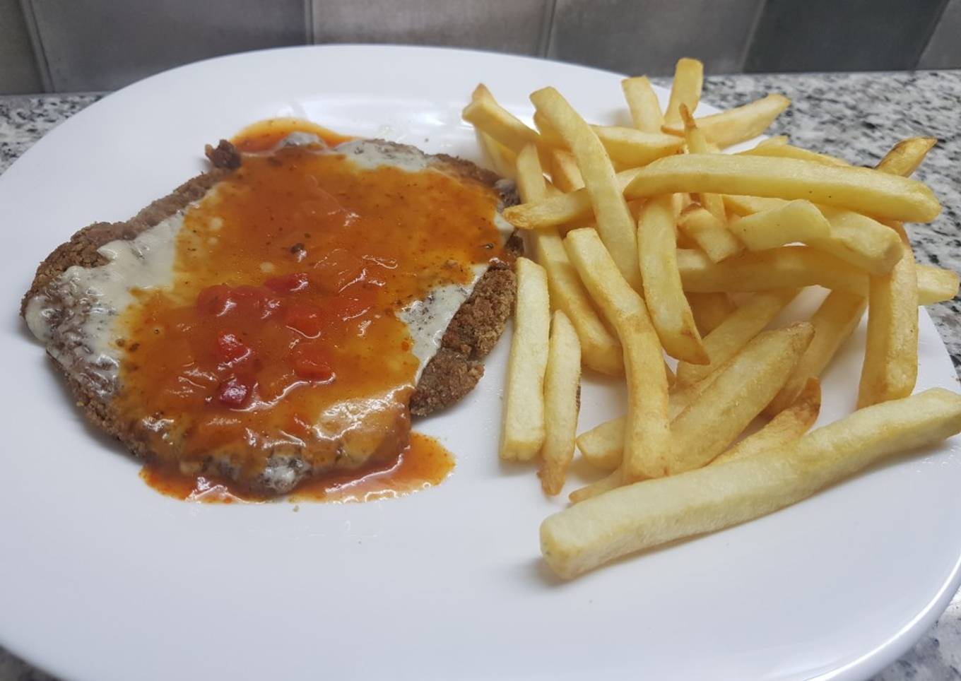 Milanesa Napolitana de Soja y Lentejas馃槑