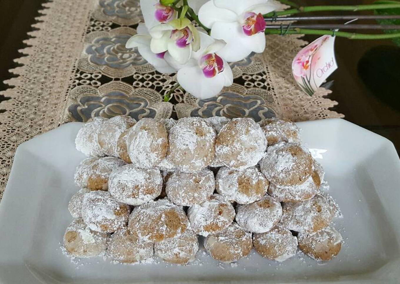 Galletitas de boda mexicana / Besitos de nuez. (Receta #200)