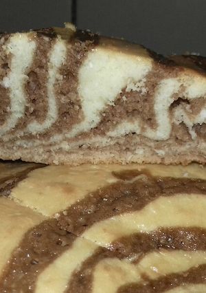 Una foto de Torta cebra