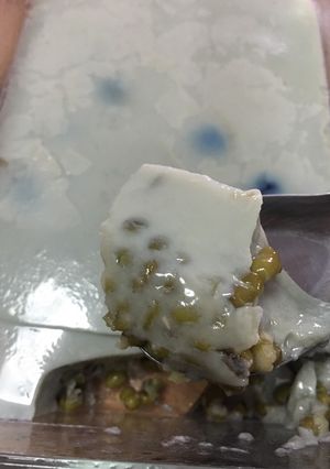 รูปของ วุ้นถั่วเขียวอัญชัน soy milk