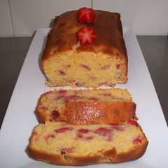 Una foto de Bizcocho de fresas