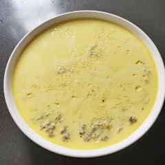 A picture of Steamed Egg with Ground Pork.