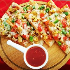 Pizza Paratha😋🍕 A picture of Pizza Paratha😋🍕.