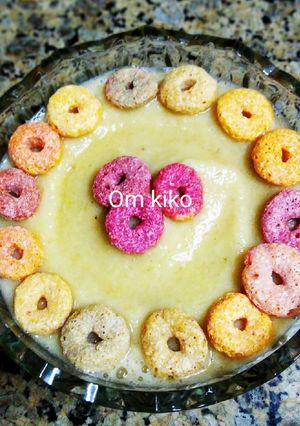 صورة لوصفة سموثي الموز للفطار دايت 🍌🍏🥣