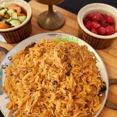 A picture of Bhuggal Chawal  without Onion -Sindhi Special.