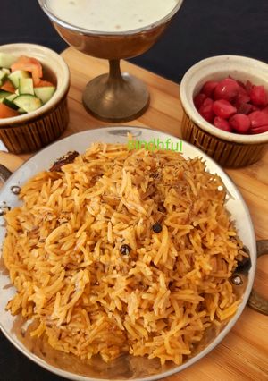 A picture of Bhuggal Chawal  without Onion -Sindhi Special.