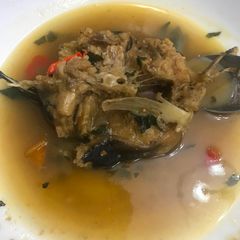 Fresh catfish pepper soup A picture of Fresh catfish pepper soup.