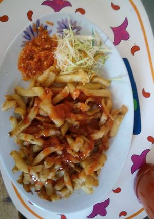 A picture of French fries.