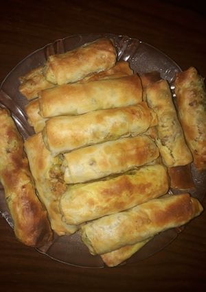 صورة لوصفة رولات لحمة بخضار بالفرن