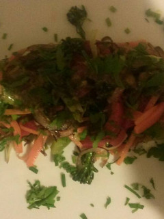 Una foto de Salteado de verduras con bimi