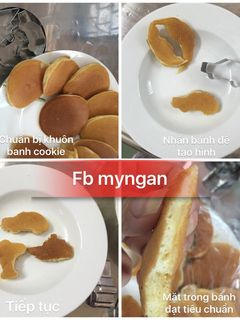 Hình của món Bánh rán Dorayaki có nhân.