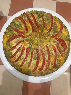 عکسی از دستور کوکو لوبیا سبز