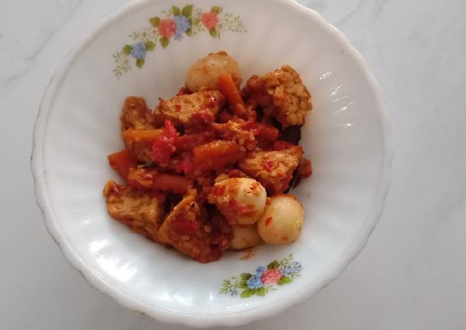 Bali Tempe + Telur Puyuh