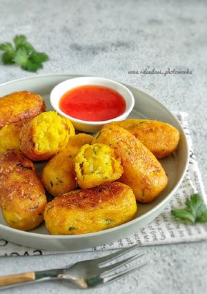 Foto resep Potato Corn Cheese Cutlet