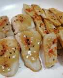味噌焗烤鯛魚片佐杏鮑菇