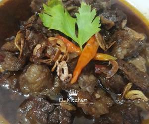 Masakan Unik Krengsengan tetelan daging Ala Warung