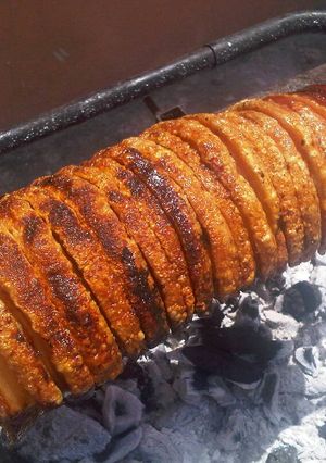 A picture of Rolled Roasted Pork Belly.