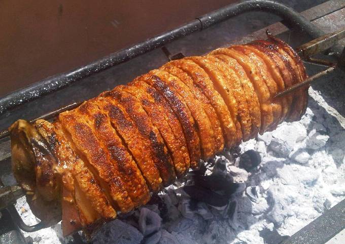 Rolled Roasted Pork Belly Recipe by JJ - Cookpad