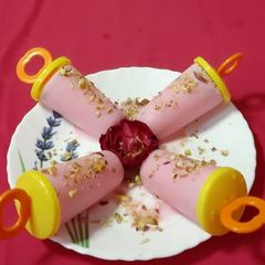 Tutty Fruity Rose Kulfi A picture of Tutty Fruity Rose Kulfi.