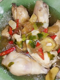 Foto resep Ayam kukus jahe