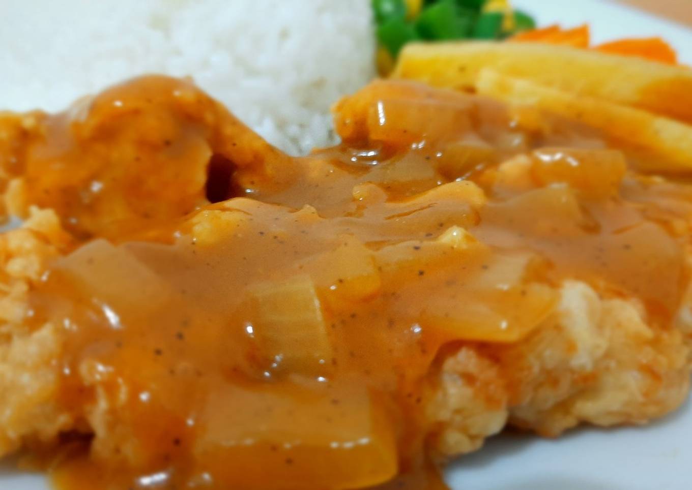 Cara Gampang Menyiapkan Steak ayam enak, resep kuah nya wajib coba,
Lezat