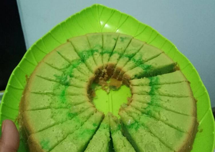 Cara Buat Bolu pandan oven gampang banget/ tanpa mixer praktis