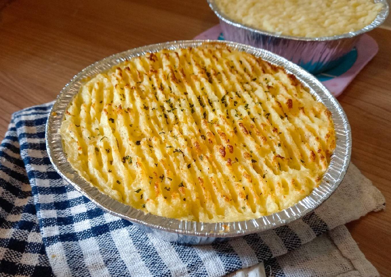 Chicken shepherd's pie - pastel tutup ayam
