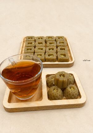 عکسی از دستور حلوا پسته