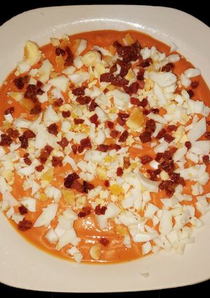 Una foto de Salmorejo con toque manuel