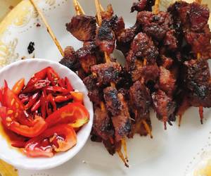 Resep mudah Sate Maranggi panggang teflon Lezat Mantap