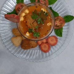 Tomato soup A picture of Tomato soup.