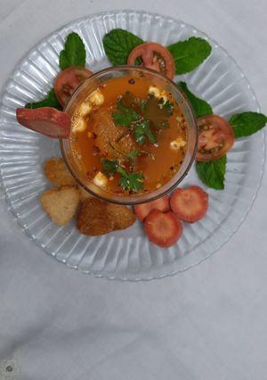 A picture of Tomato soup.