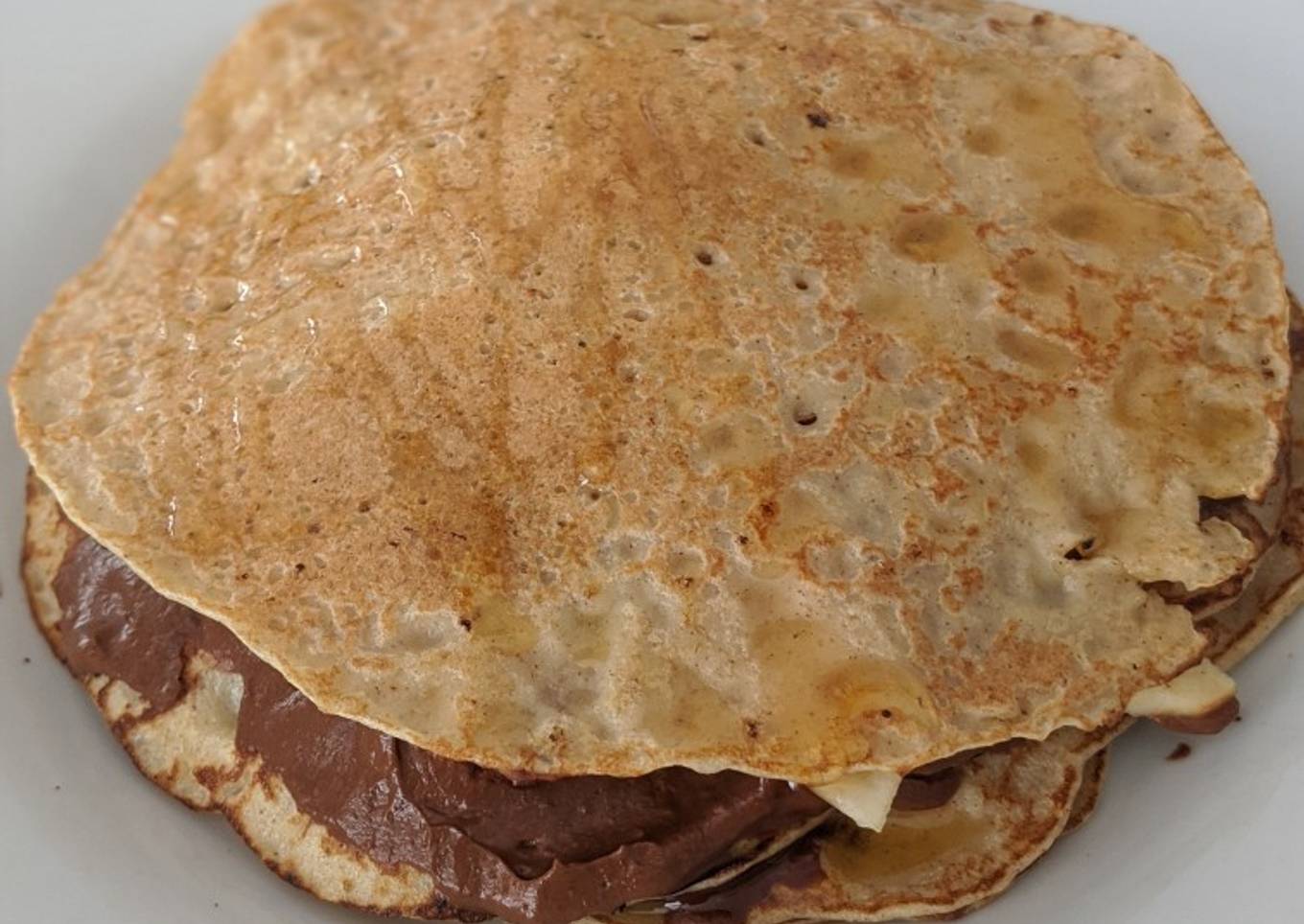 Torre de crêpes de avena