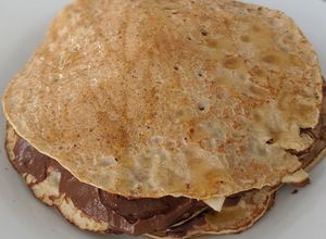 Una foto de Torre de crêpes de avena