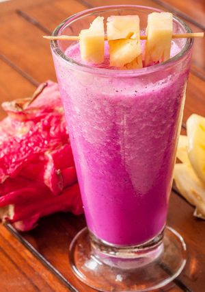 Foto resep Pineapple -Dragon Smoothies