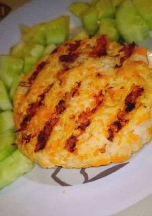 Foto di Hamburger di pollo ricco