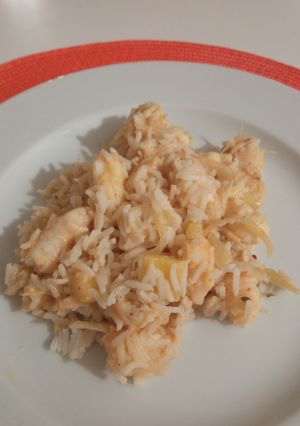 Une photo de Crevettes ananas et lait de coco