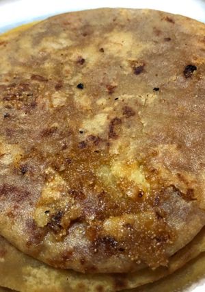 A picture of Fresh coconut puranpoli.