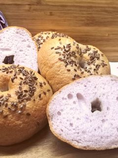 Lila bagel (glutén-, tej- és tojásmentes) recept fotója