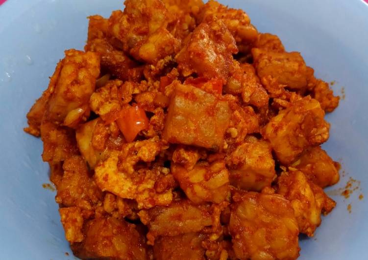 Tempe Telur Balado &quot;Bumbu Desaku Balado&quot;