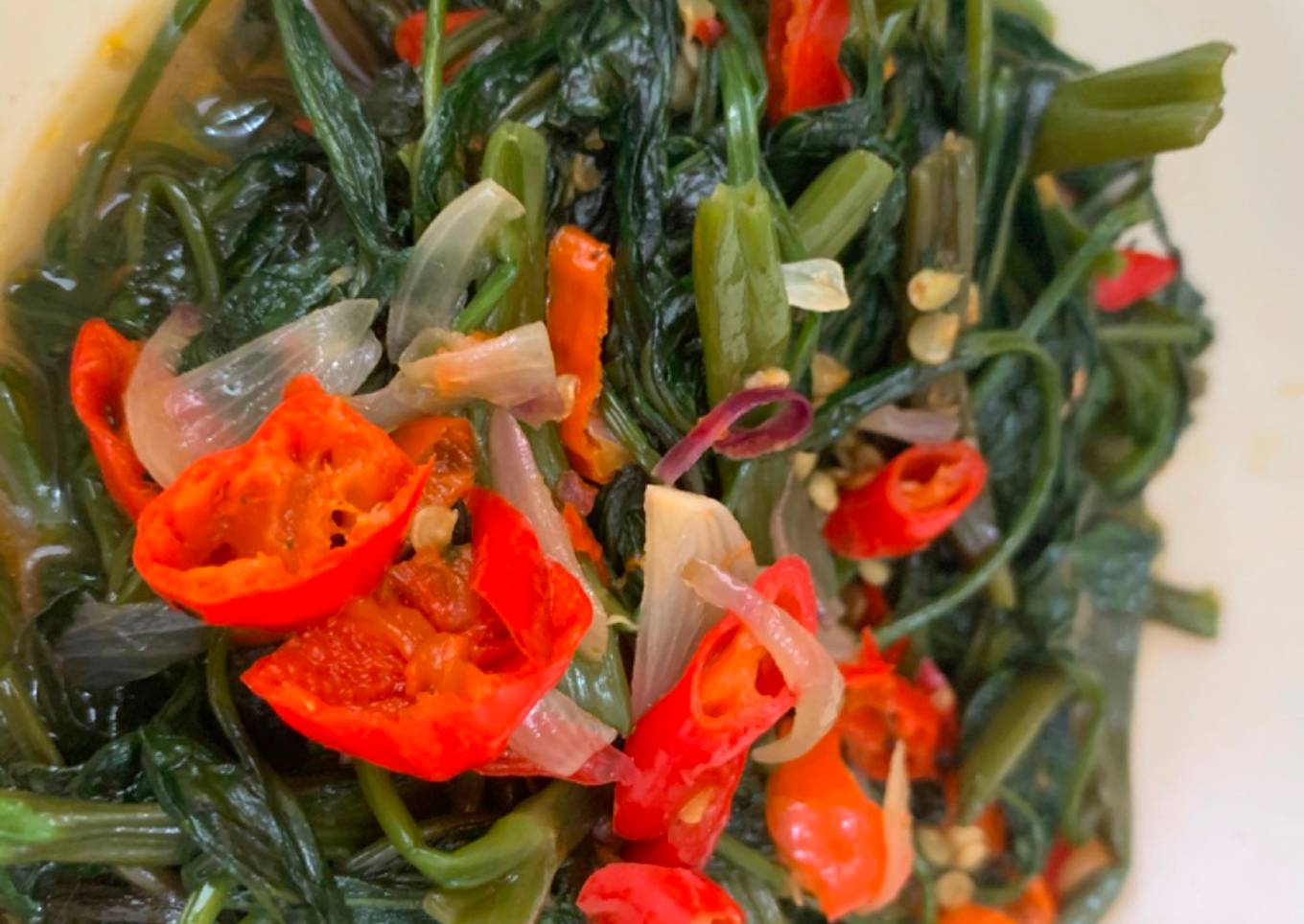 Sayur Kangkung Ala Anak Kos Korea