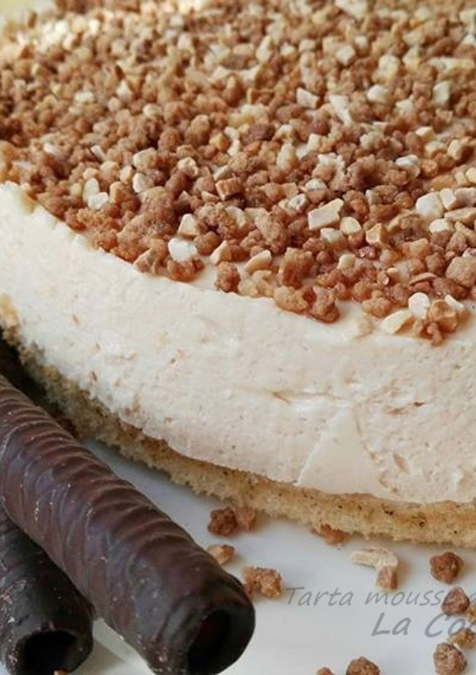 Una foto de Tarta mousse de turrón (sin azúcar)