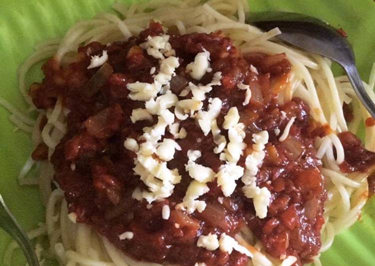 Spaghetti Bolognese Budget Super Murah dan Enak