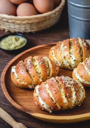 Foto resep Korean garlic bread with double cheese