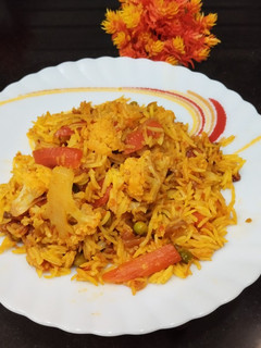A picture of Mix Vegetable Pulao.