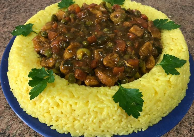 Pollo con arroz receta más fácil, rica y rápida /comida de Marruecos